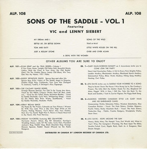 Sons of the saddle volume 1 back