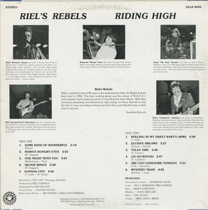 Riel's rebels   riding high back