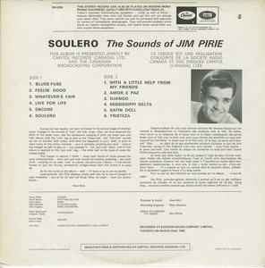 Jim pirie   soulero the music of today %28capitol  cbc sn 6228%29 back