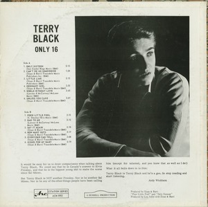 Black  terry   only 16 poor little fool back
