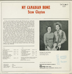 Stew clayton my canadian home back