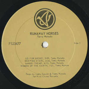 Terry watada runaway horses label 01