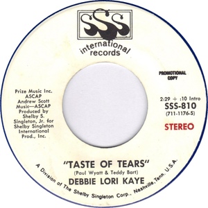 Debbie lori kaye taste of tears stereo sss international