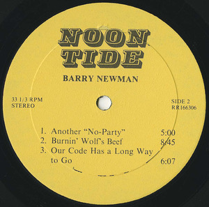 Barry newman   noon tide label 02