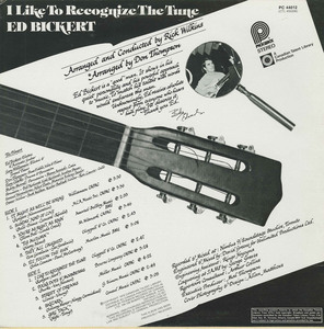 Ed bickert i'd like to recognize the tune back