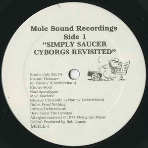 Simply saucer cyborgs revisited label 01