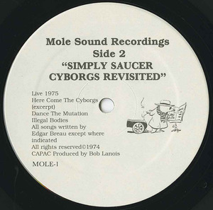 Simply saucer cyborgs revisited label 02