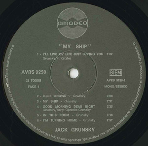 Jack grunsky my ship label 01
