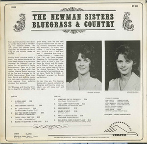 The newman sisters bluegrass   country back
