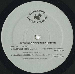 Barry truax sequence of earlier heaven label 01