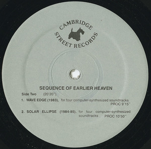 Barry truax sequence of earlier heaven label 02