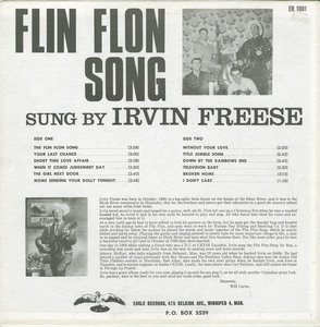 Irvin freese   the flin flon song back