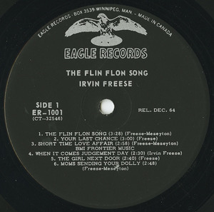 Irvin freese   the flin flon song label 01