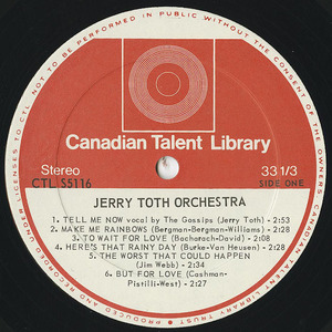 Jerry toth the music of ctl 5116 label 01