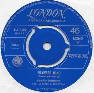 Canadian sweethearts lucille starr and bob regan wayward wind 1965