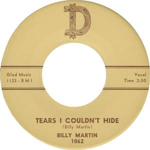 Billy martin tears i couldnt hide d