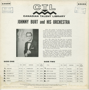 Johnny burt   his orchestra   st ctl 5055 front
