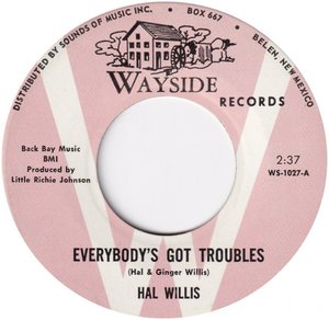 Hal willis everybodys got troubles 1968