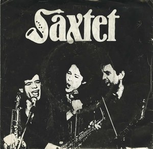 45 saxtet pic sleeve front