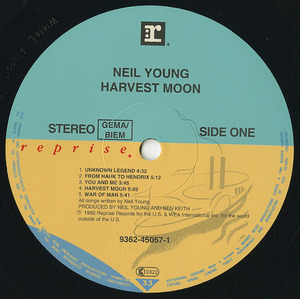 Neil young harvest moon label 01
