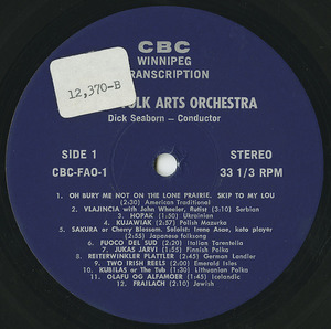 Cbc folk arts orchestra canadians all label 01