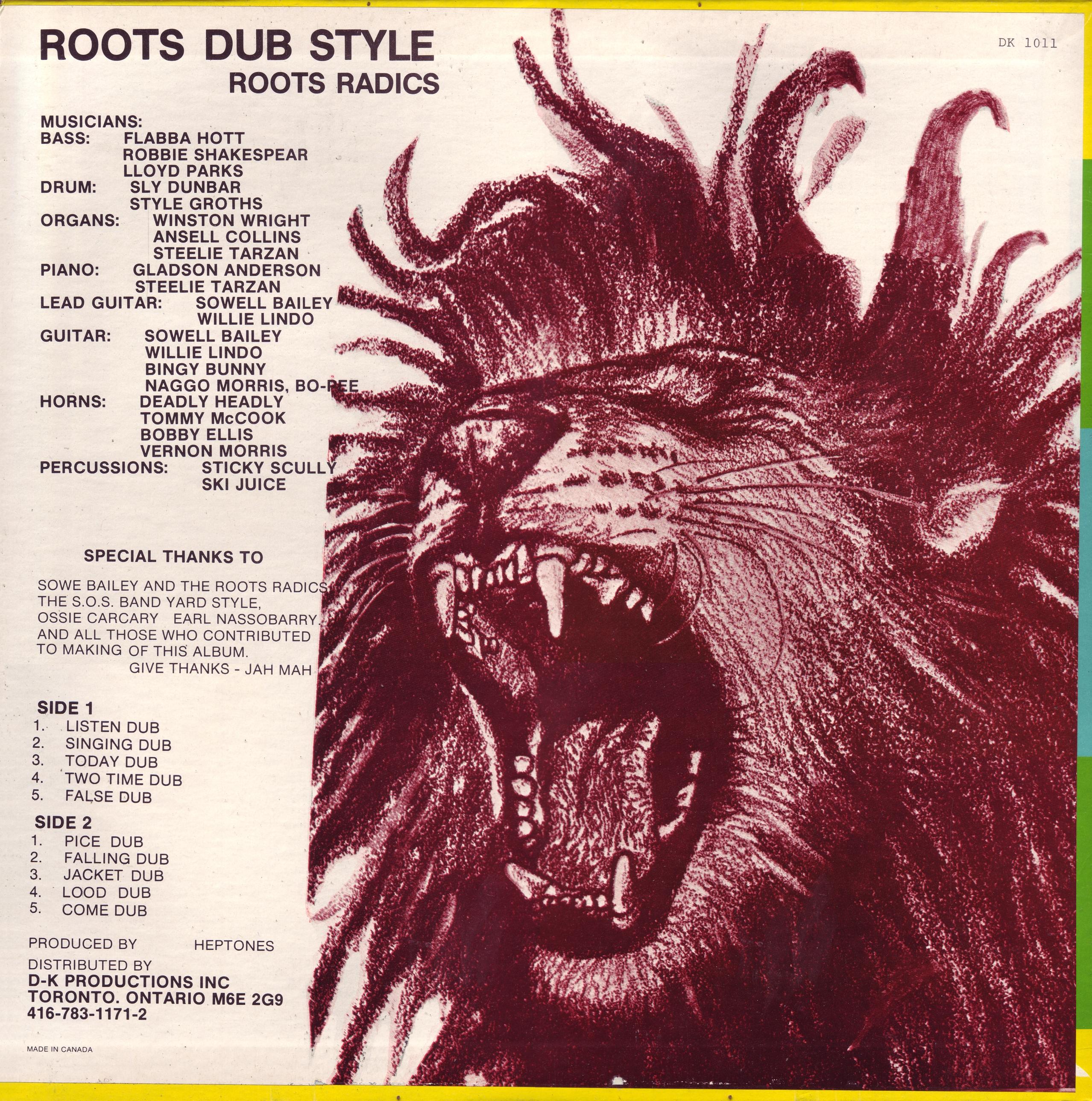 洋楽 THE RADICALS - RUM TREE / RADICS IN DUB Rum Tree (Vocal and Dub) | The Roots Radics (The Radicals