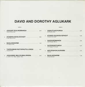 David   dorothy aglukark   inuktitut gospel songs back