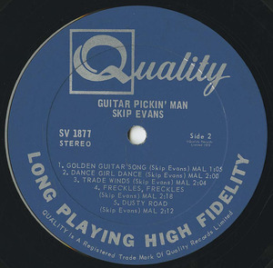 Skip evans   guitar pickin man label 02