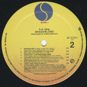 Kd lang   shadowland label 02