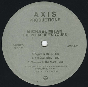 Michael milan the pleasure's yours label 02