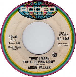 Angus walker dont wake the sleeping lion rodeo international