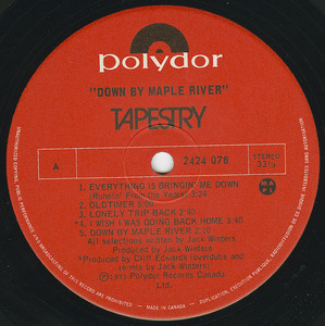 Tapestry   down by maple river label 01