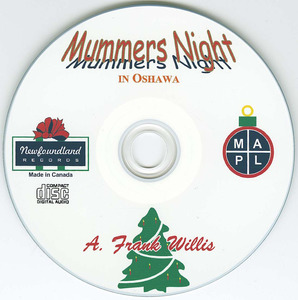 Cd a frank willis mummers night in oshawa cd
