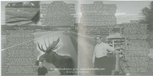Cd a frank willis   great big moose %28in the middle of the road%29 insert foldout