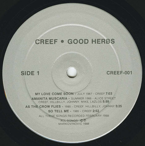 Creef good herbs label 01