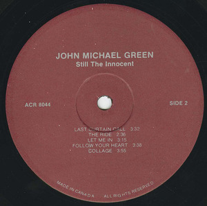 John michael green   still the innocent label 02