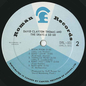 David clayton thomas   the shays   a go go label 02