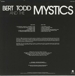 Bert todd and the mystics back