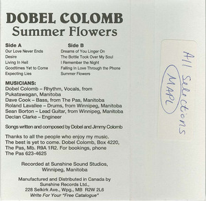 Cassette dobel colomb   summer flowers back
