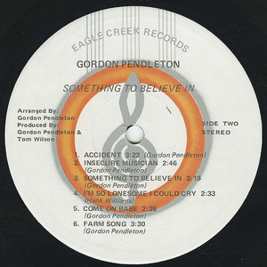 Gordon pendleton something to believe in label 02