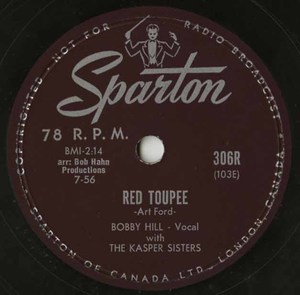 78 bobby hill and kasper singers   red toupee
