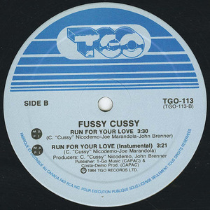 Fussy cussy   run for your love label 02