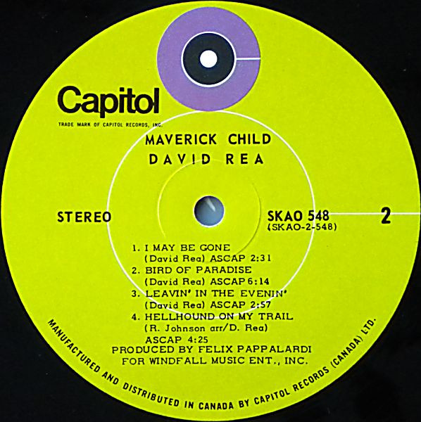 Rea, David - Maverick Child