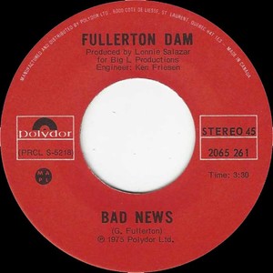 Fullerton dam bad news polydor