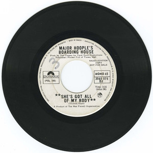 45 major hoople's boarding house   lady song vinyl 02
