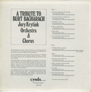Jury krytiuk orchestra   chorus  a portrait of burt bacharach back