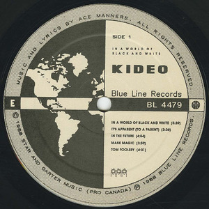 Kideo   in a world of black   white label 01