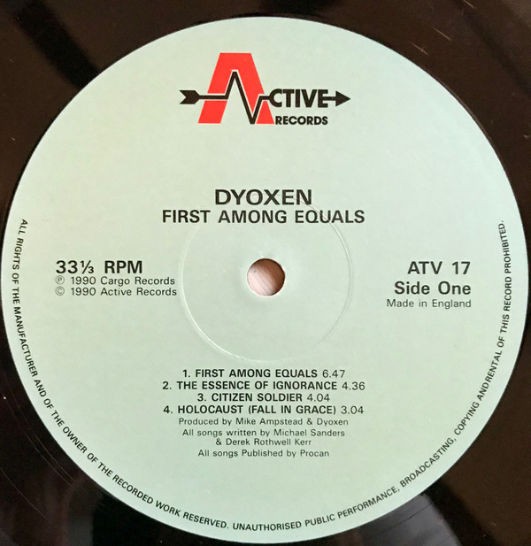 Dyoxen - First Among Equals (1989) [HQ] FULL ALBUM - YouTube