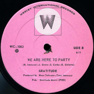 45 gratitiude we are here to party label 02