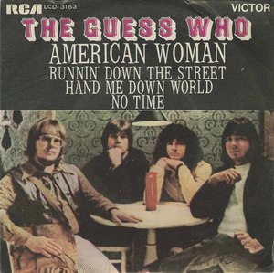 45 guess who american woman brazil pic sleeve